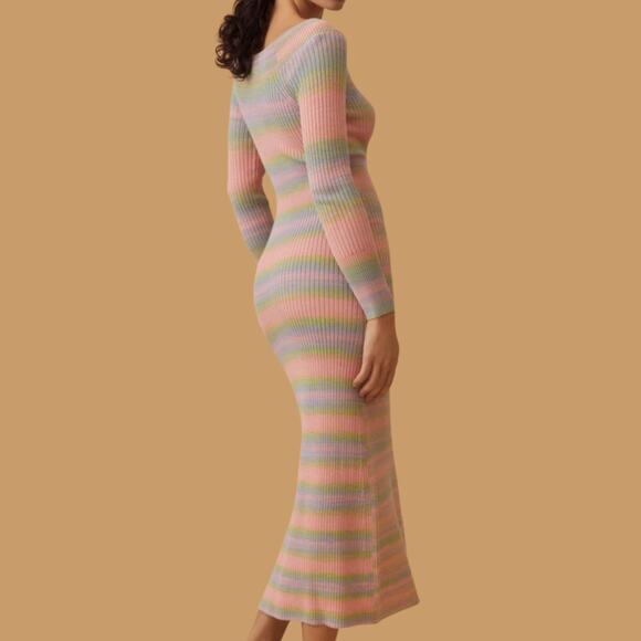 Daily Practice by Anthropologie Striped Sweater Midi Dress - Picture 2 of 7